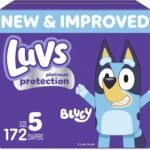 Luvs Diapers - Size 5, 172 Count, Bluey Disposable Baby Diapers