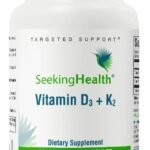 Vitamin D3 + K2 | 5000 IU of D3 (as cholecalciferol) for Optimal Calcium Absorption | 100 mcg of K2 (as menaquinone-7) for Circulatory Health | Supports Bone & Immune Health | 60 Vegetarian Capsules