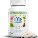 Vital Hair Complex – Biotin & Vitamin B Hair Vitamins for Women & Men – Supports Healthy Hair, Skin & Nails – Hormone-Free, Gluten-Free – Hair Supplement for Women & Men