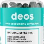 DEOS Internal Deodorant Supplement – Full Body Deodorizer for Gut Health, Skin Health, Detox & Digestion Support – Natural Odor Control Chlorophyll Pills for Head-to-Toe Freshness | 30 Capsules