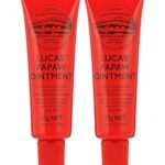 Lucas Papaw Ointment – 15g Tube with Lip Applicator – 2–Pack – Multi-Purpose Skin Relief – Made in Australia