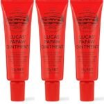 Lucas’ Papaw Ointment – 3 Tubes of 15g Each with Lip Applicator – Multipurpose Skin Relief – Made in Australia