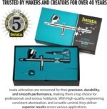 Iwata Eclipse HP-CS Airbrush - Gravity Feed Dual Action, High-Flow Atomization for Fine Detail to Wide Coverage – E3 Nozzle, 0.24 oz Cup – Ideal for Artists, Model Painting, Cosplay & More - Image 2