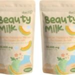 2 Packs Beauty Milk Japanese Collagen Melon Drink - 50,000mg Hydrolyzed Collagen