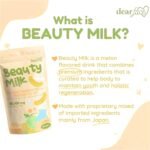 2 Packs Beauty Milk Japanese Collagen Melon Drink - 50,000mg Hydrolyzed Collagen - Image 2