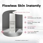 Vima Pore Blurring Makeup Primer for Face – Smoothing, Line-Refining Primer with Vitamin E – Mattifies and Softens for Even Makeup – 1 fl oz - Image 2