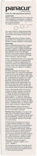 (3 Pack) PANACUR Dewormer Horse Paste 10%, 100mg Each - Image 5