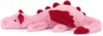 Jellycat Heart Dragon, 20 inches, Large, Pink and Red Plush Toy - Image 2