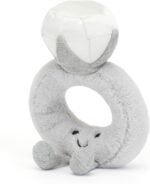 Jellycat Amuseables Diamond Ring Stuffed Toy, 8 inches – Wedding Ring Plush – Engagement and Wedding Gift - Image 4