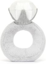 Jellycat Amuseables Diamond Ring Stuffed Toy, 8 inches – Wedding Ring Plush – Engagement and Wedding Gift - Image 3