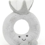 Jellycat Amuseables Diamond Ring Stuffed Toy, 8 inches – Wedding Ring Plush – Engagement and Wedding Gift