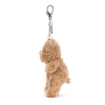 Jellycat Bartholomew Bear Bag Charm, 4.5 inches – Teddy Bear Plush Keychain – Great Gift Idea - Image 3