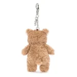 Jellycat Bartholomew Bear Bag Charm, 4.5 inches – Teddy Bear Plush Keychain – Great Gift Idea - Image 4