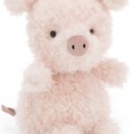 Jellycat Little Pig Stuffed Animal, 7 inches - Farmyard Plush Toy - Classic Children's Gift