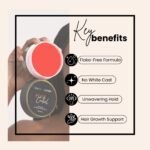 BASK & LATHER Strong Hold Edge Control Gel with Castor Oil, Non-Greasy, Non-Flaking, No White Cast, Long Lasting, Supports Hair Growth, Natural Formula, For All Hair Types, 5.3 Fl Oz - Image 4