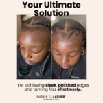 BASK & LATHER Strong Hold Edge Control Gel with Castor Oil, Non-Greasy, Non-Flaking, No White Cast, Long Lasting, Supports Hair Growth, Natural Formula, For All Hair Types, 5.3 Fl Oz - Image 5