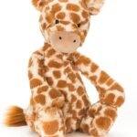 Jellycat Bashful Giraffe Stuffed Animal, Medium 12 inches - Safari Plush Toy - Classic Children's Gift