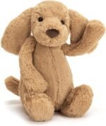 Jellycat Bashful Toffee Puppy Stuffed Animal, Medium 12 inches - Dogs and Puppies Plush Toy - Classic Children's Gift - Image 2