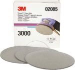 3M Trizact Hookit Foam Disc, 02085, 6", P3000, 15 discs, Reduce Swirl Marks, Abrasive Sanding for Collison Repair
