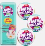 Zuru Mini Minis Refrigerator + 3 Capsules, Fill The Fridge Set, Mini Brands