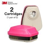 3M P100 Respirator Cartridge/Filter 60925, 1 Pair, NIOSH APPROVED, Protects Against Formaldehyde, Organic Vapors and Particulates, Use in General Manufacturing, Heavy Industrial, Metal Production - Image 5