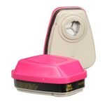3M P100 Respirator Cartridge/Filter 60925, 1 Pair, NIOSH APPROVED, Protects Against Formaldehyde, Organic Vapors and Particulates, Use in General Manufacturing, Heavy Industrial, Metal Production