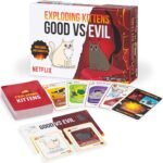 Exploding Kittens Good vs. Evil 2-5 Players - Ages 7+ - Inspired by Netflix Show - Party & Family Card Game for Kids & Adults