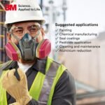 3M P100 Respirator Cartridge/Filter 60923, 1 Pair, NIOSH Approved, Helps Protect Against Organic Vapors, Acid Gases, and Particulates, Magenta, Yellow - Image 6