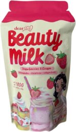 Dear Face Beauty Strawberries and Cream Collagen Drink, 10 Sachets x 18g