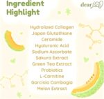 Beauty Milk Japanese Collagen MELON Drink - 50,000mg Hydrolyzed Collagen, 6.3 Ounce (Pack of 1) - Image 3