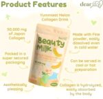 Beauty Milk Japanese Collagen MELON Drink - 50,000mg Hydrolyzed Collagen, 6.3 Ounce (Pack of 1) - Image 4