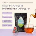 PiPi Tea Organic Oolong Tea Bags – Whole Leaf, 20 Bags (4g Each) – Cortisol & Calming Tea for Anxiety, Stress, Weight Loss – Bulk Loose Leaf Oolong Tea - Image 2