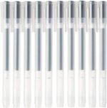 Muji Gel Ink Ballpoint Pen Cap Type 10-Pieces Set, 0.38 mm Nib Size, Black