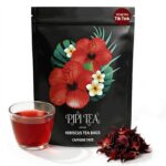 Pipi Tea Hibiscus Tea Bags Organic,100% Natural Organic Hibiscus Tea Bags,Natural Sweet & Sour Flavor,Caffeine-Free,30 Bags (1 Bag)