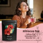 Pipi Tea Hibiscus Tea Bags Organic,100% Natural Organic Hibiscus Tea Bags,Natural Sweet & Sour Flavor,Caffeine-Free,30 Bags (1 Bag) - Image 2