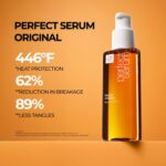 Mise En Scene Perfect Serum Original - Heat Protectant Hair Oil for Frizzy & Dry | Argan Oil | Visibly Smooths & Softens | Add Shine All Hair Types | Damage Repair | Fruity Floral Scent, 2.7 Fl Oz. - Image 3