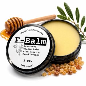 Tallowed Truth Original Tallow Balm - Grass-Fed Beef Tallow for Skin & Face - 5 Ingredient Moisturizer - 2 oz - Tallow Face Cream Made in Canada - Organic Balm for Face & Body Care