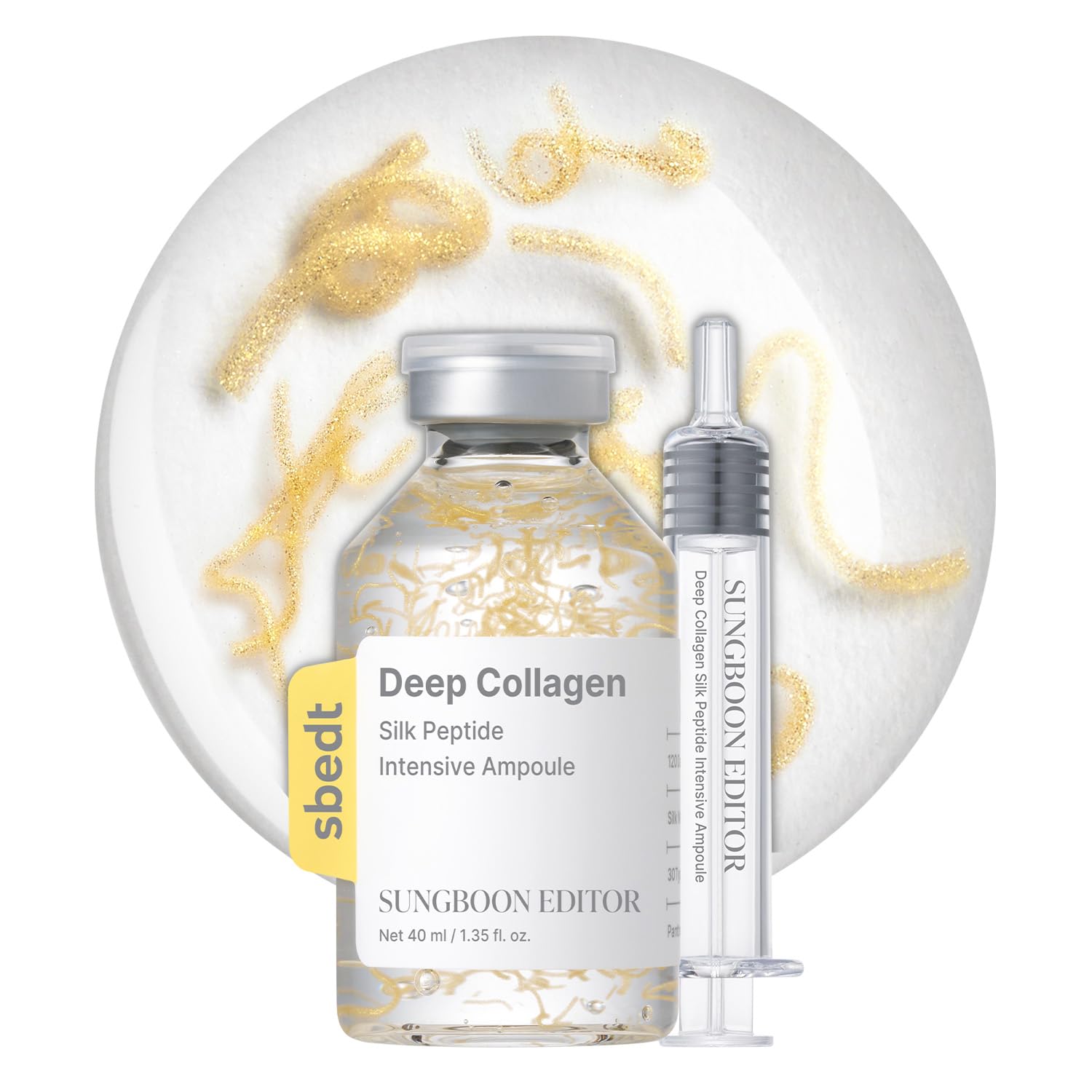 91AWAiutBkL._SL1500_ SUNGBOON EDITOR Glow Intensive Silk Peptide Ampoule, Copper Peptides Serum for Face with Collagen & Multi Peptides, Hydrating Korean Skincare Facial Serum for Smooth-Looking Skin, 1.35 fl oz - Image 1