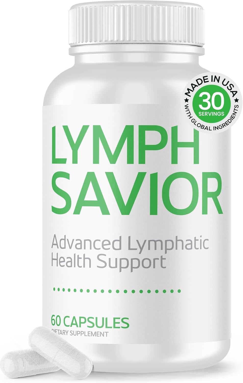 1-28-5.jpg Plant-Based Lymphatic Support Supplement with Red Clover, Horse Chestnut & Burdock Root for Fluid Balance & Daily Wellness - Non-GMO, Made in USA - 30-Day Supply, 1 Bottle - Image 1