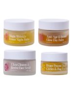 Frøya Organics The Complete System for Mature Women’s Skin | 4-Piece Set with Face Scrub, Day and Night Balm & Eye Balm | With Rosehip, Calendula & Sea Buckthorn | 60 Day Supply