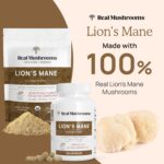 Real Mushrooms Lion’s Mane Supplement Capsules - Organic Lions Mane Extract for Overall Wellbeing - Beta Glucan Supplements – Vegan 300 ct Mushroom Extract - Image 3