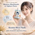 Keana Japanese Rice Face Mask – Pore Care Hydrating Wash-Off Mask with Rice Extract | Skin Smoothing & Moisturizing Facial Mask | Authentic Japanese Skincare 170g - Image 2