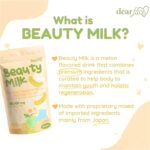2 Packs Beauty Milk Japanese Collagen Melon Drink - 50,000mg Hydrolyzed Collagen - Image 2
