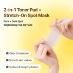 celimax Pore+Dark Spot Brightening Pad | Exfoliating Peeling Pads for Enlarged Pores, with Hyaluronic Acid, Pore Minimizer, Non-Irritating, Hydrating, For Sensitive Skin (40 pads) - Image 2