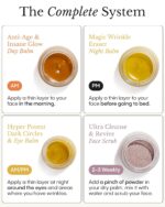 Frøya Organics The Complete System for Mature Women’s Skin | 4-Piece Set with Face Scrub, Day and Night Balm & Eye Balm | With Rosehip, Calendula & Sea Buckthorn | 60 Day Supply - Image 3