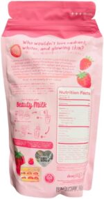 Beauty Milk Japanese Collagen STRAWBERRY Drink - 50,000mg Hydrolyzed Collagen, 6.3 Ounce (Pack of 1) - Image 2