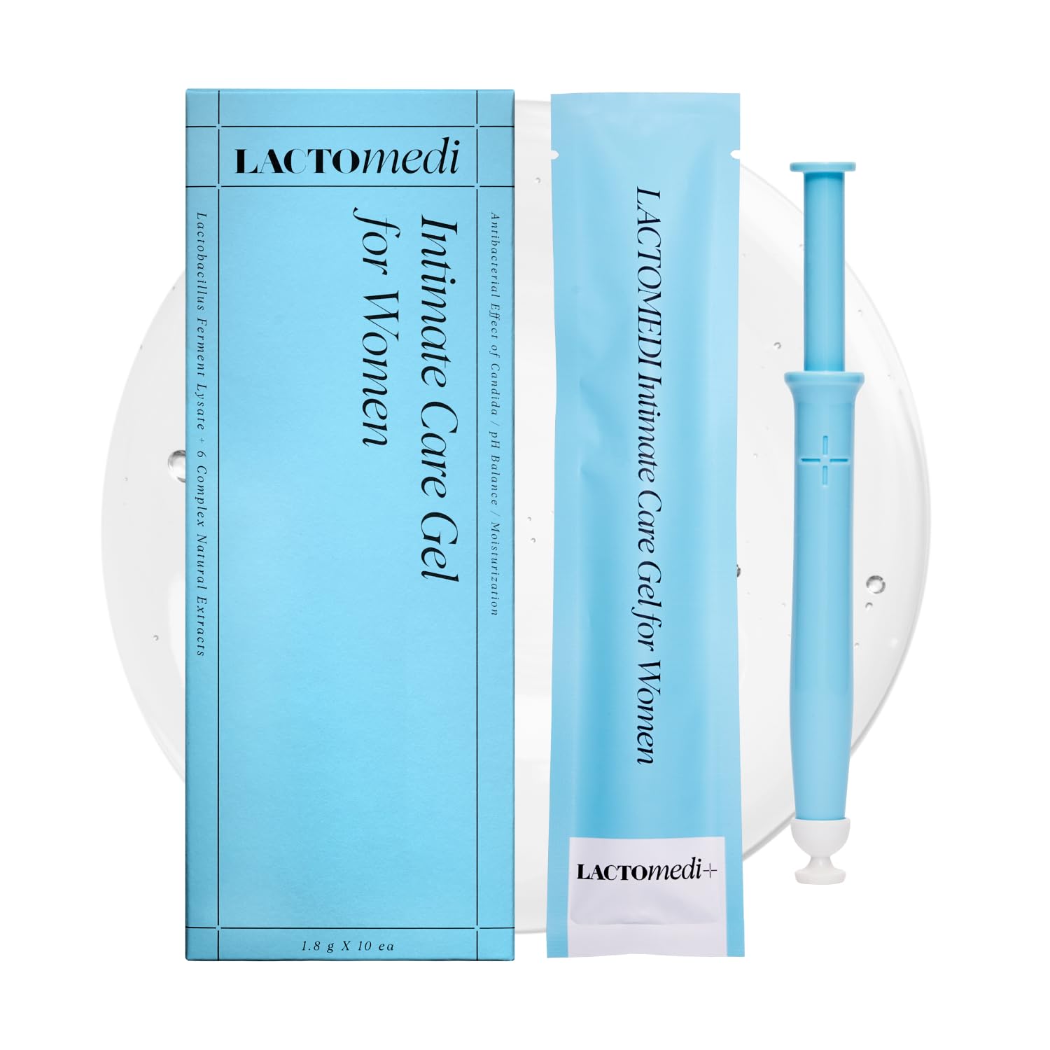 61ETJfpEeL._SL1500_.jpg LACTOMEDI Intimate Care Gel | 10-Day Intensive Care Package | Vaginal Probiotics Applicator | Yeast Infection Care | BV Care for Women | pH Balance Gel | Itchiness and Unpleasant Odor | 1Box x 10pcs - Image 1