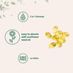Micro Ingredients Vitamin D3 5,000 IU + K2 MK-7 100 mcg, 300 Softgels | 2-in-1 Vitamins D & K Complex | Extra Strength, Easy to Swallow, Non-GMO, Gluten Free - Image 3